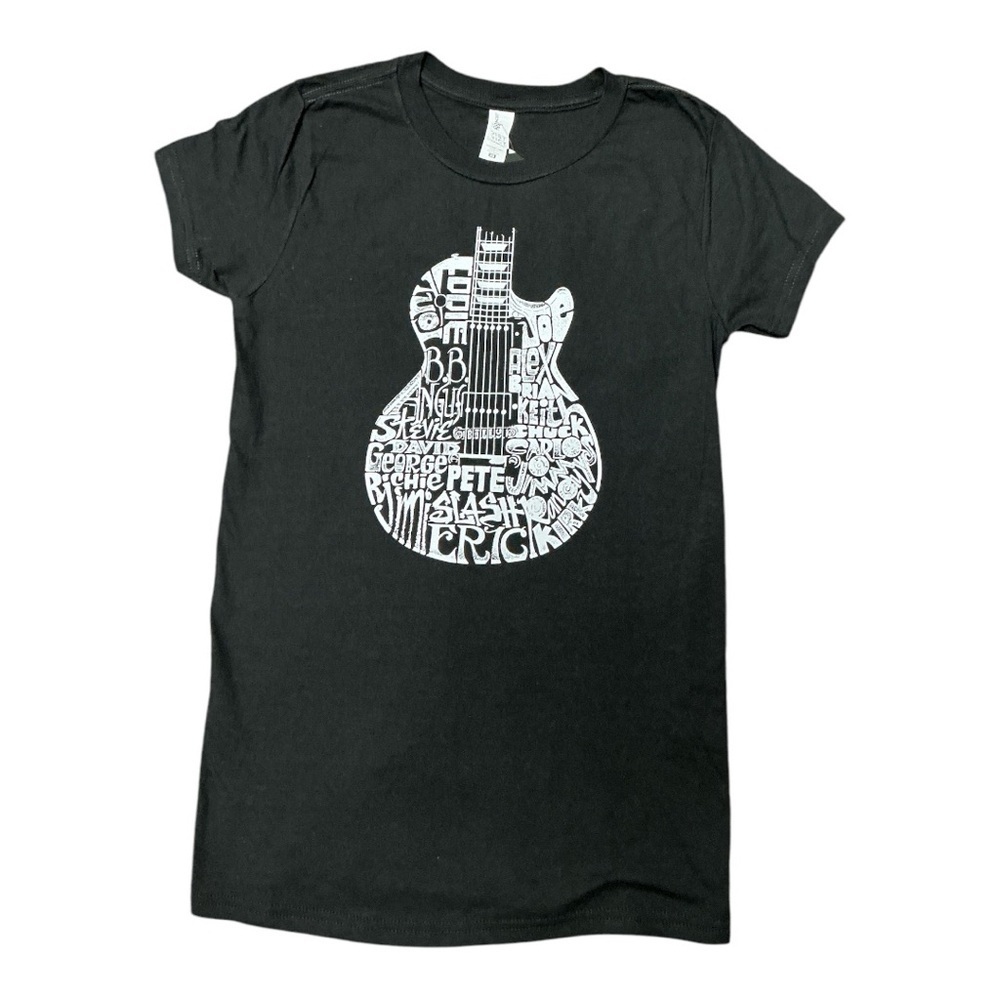 LA POP ART - NWT - Black Graphic Fitted T-Shirt Size XS